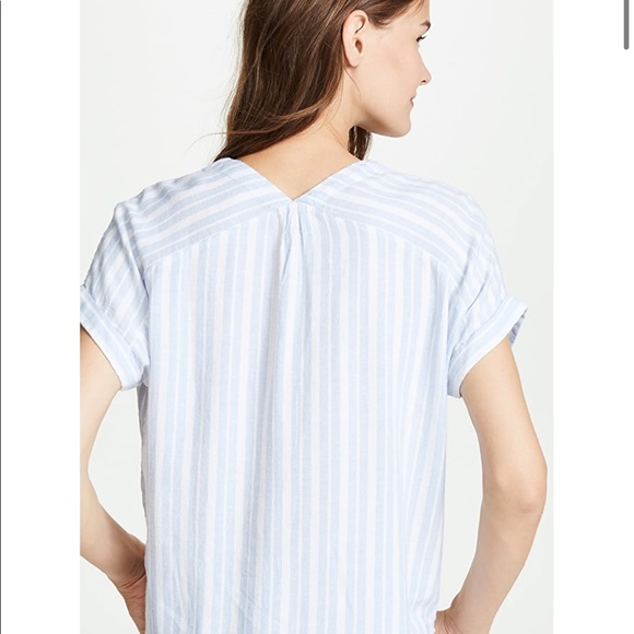 RAILS JERI BLUE WHITE HOLLAND STRIPES SHIRT SIZE M - Picture 2 of 6